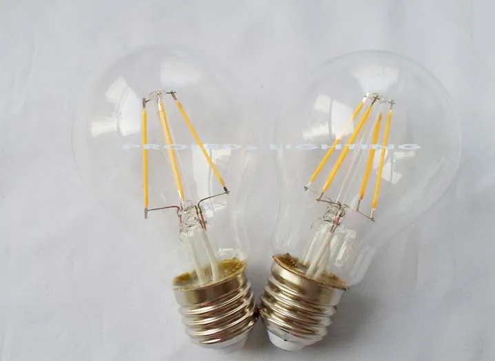 

Drop shipping 220V 230V 240V 4w led bulb A60 clear cover E27 440lm equal to 40W incandescent bulbs