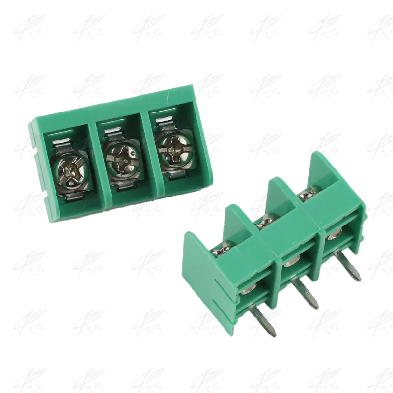 10 шт./лот шаг 9,5 мм прямой контакт 2P 3P 4P барьер винт PCB клеммный блок провода соединительные блоки HB-9500 зеленый