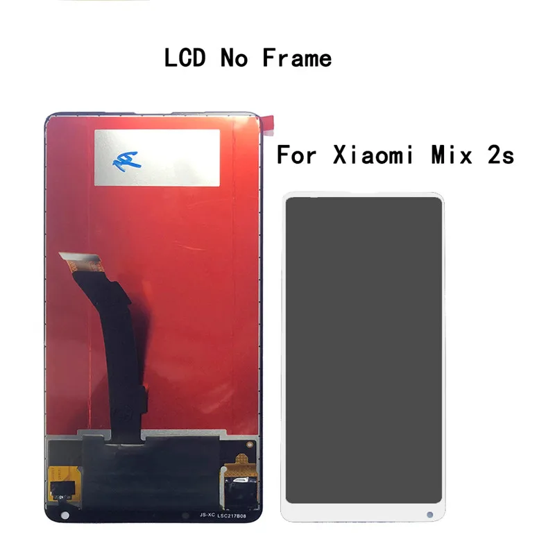 white MIX 2S 5,9" для Xiao mi x 2S mi x2S mi x 2 mi X2 ЖК-дисплей+ сенсорный экран дигитайзер Рамка в сборе запасные аксессуары для mi x2 s - Цвет: white MIX 2S
