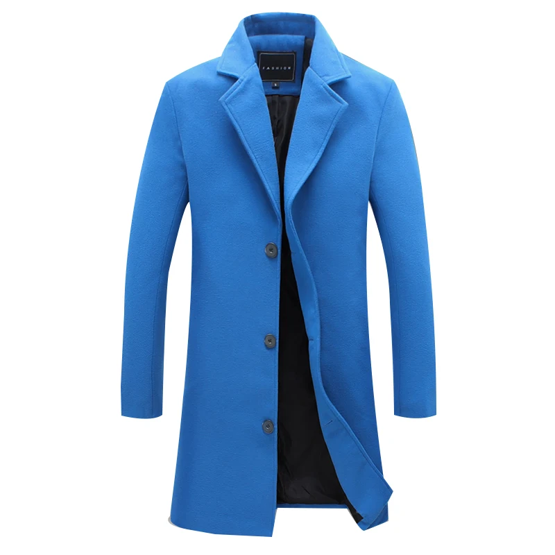 Новое Прибытие Зима Мужчины Полушерстяные Пальто Бренд Одежды Качества для