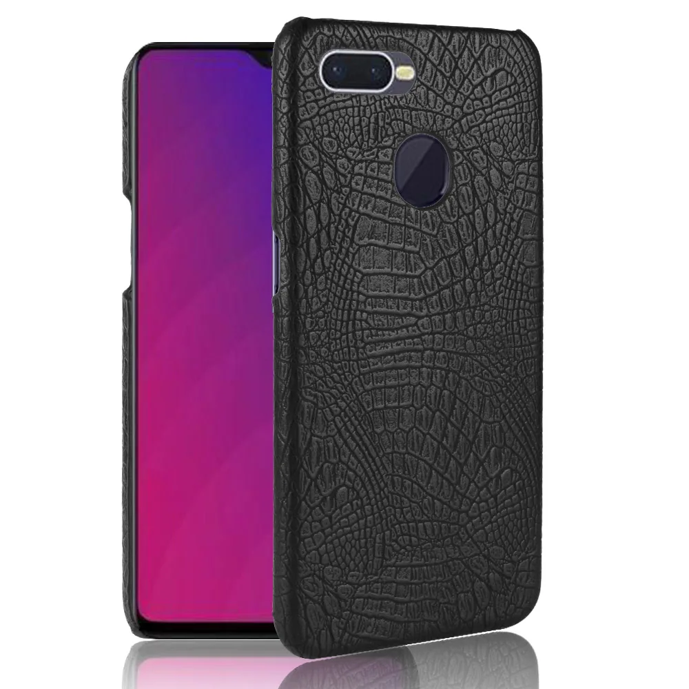 Роскошные Бизнес Крокодиловая Кожа Змеи Pattern кожаный чехол для OPPO A7X