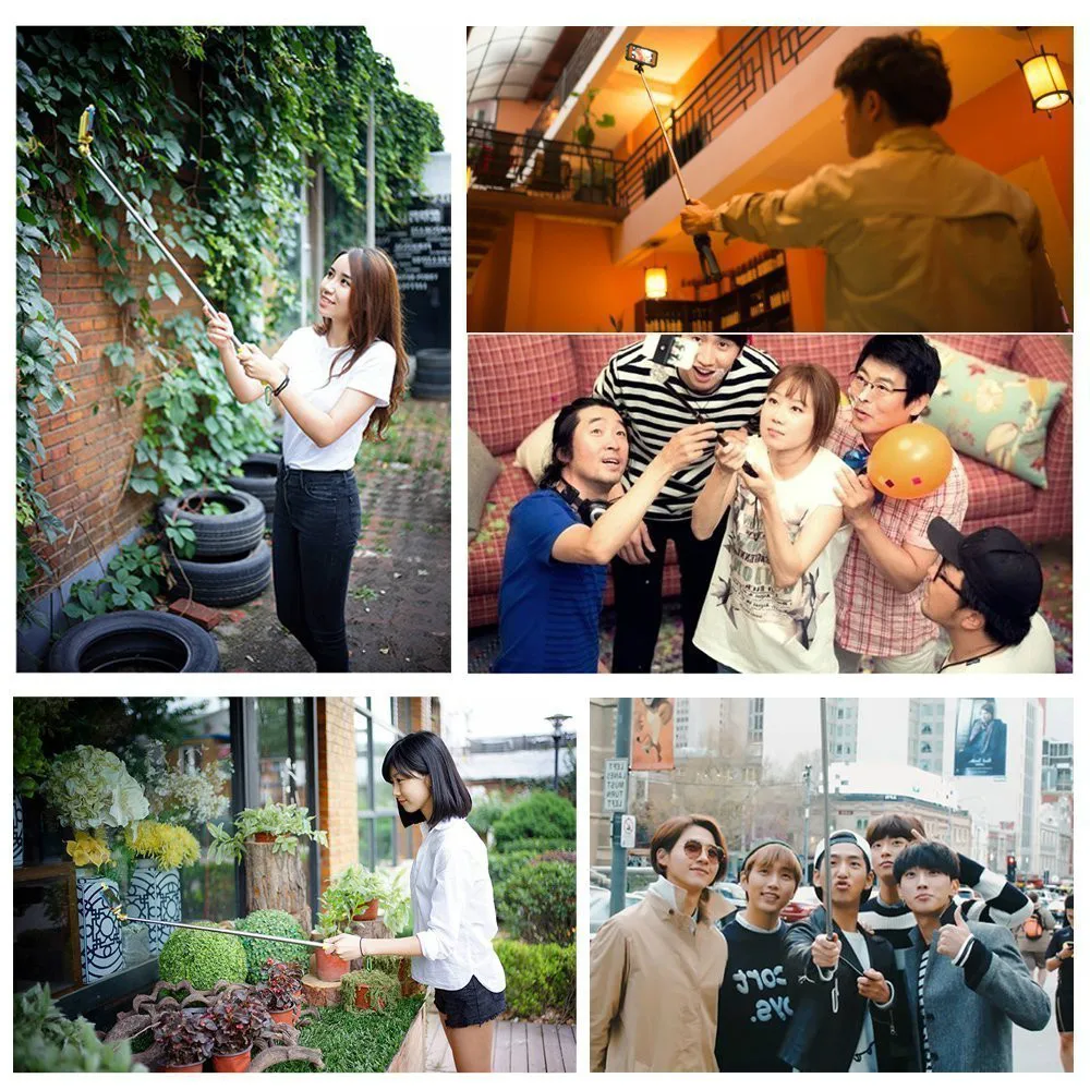 Wrumava Универсальный Портативный складной монопод палка для селфи iPhone 6s плюс samsung S8