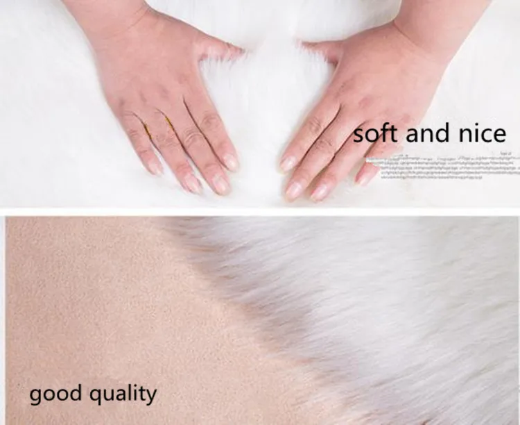 LIULong Faux Fur SHEEP RUG Artificial Skin Fluffy Chair Seat Sofa Cover Carpet Mat Area Rug Living Bedroom Home Decoration White | Дом и сад