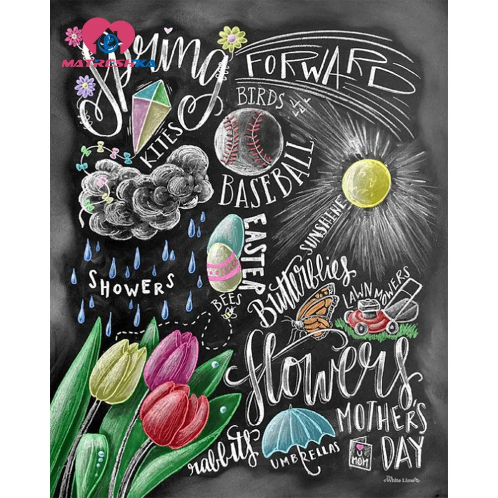 Мел художественная алмазная живопись 5d Вышивка крестом кристаллы для рукоделия
