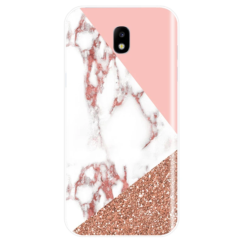 Золотой мраморный чехол для телефона из мягкого силикона и ТПУ Samsung Galaxy J3 J6 J8 2018 J5