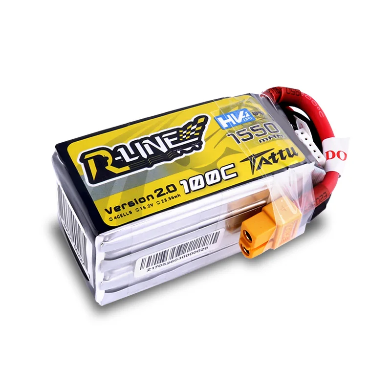 Tattu R Line версия 2 0 1550 мАч 15 c 4S 250 в HV Lipo батарея с разъемом XT60 для размер 3D FPV гоночный