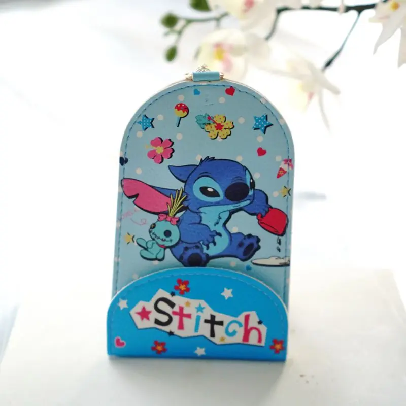 Мультяшный креативный защитный чехол для ключей My Melody Anpanman Cinnamoroll Snoopy Doraemon Stitch, чехол для карт, водонепроницаемый чехол-держатель из искусственной кожи - Цвет: stitch