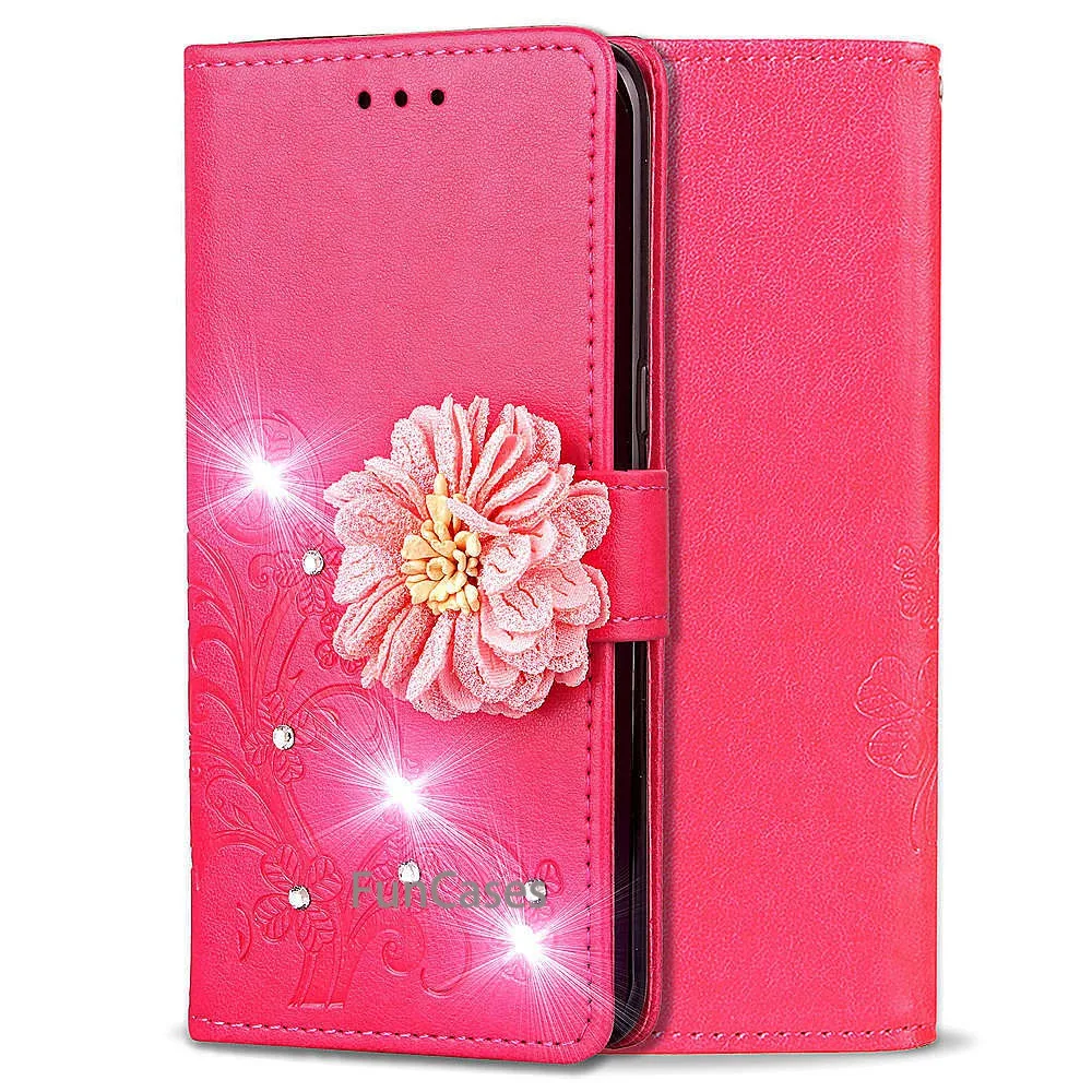 Четырехлистный клевер для Coque LG G8 Tthin Q Роскошный кошелек чехол телефона из