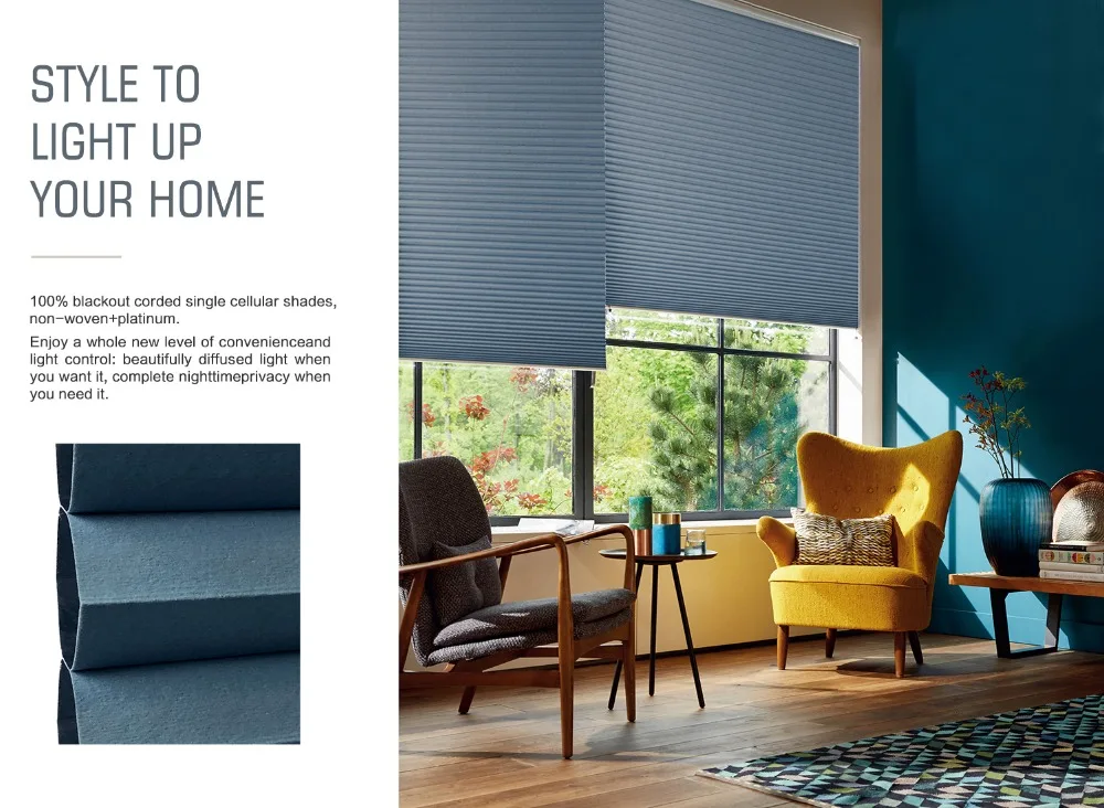 Красное вино полное затенение шумоподавление изолированные сотовые жалюзи | Дом