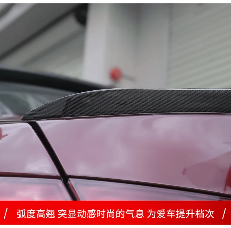 Для Alfa Romeo Giulia спойлер из углеродного волокна задний спойлер багажника черный отделка Quadrifoglio Verde-UP