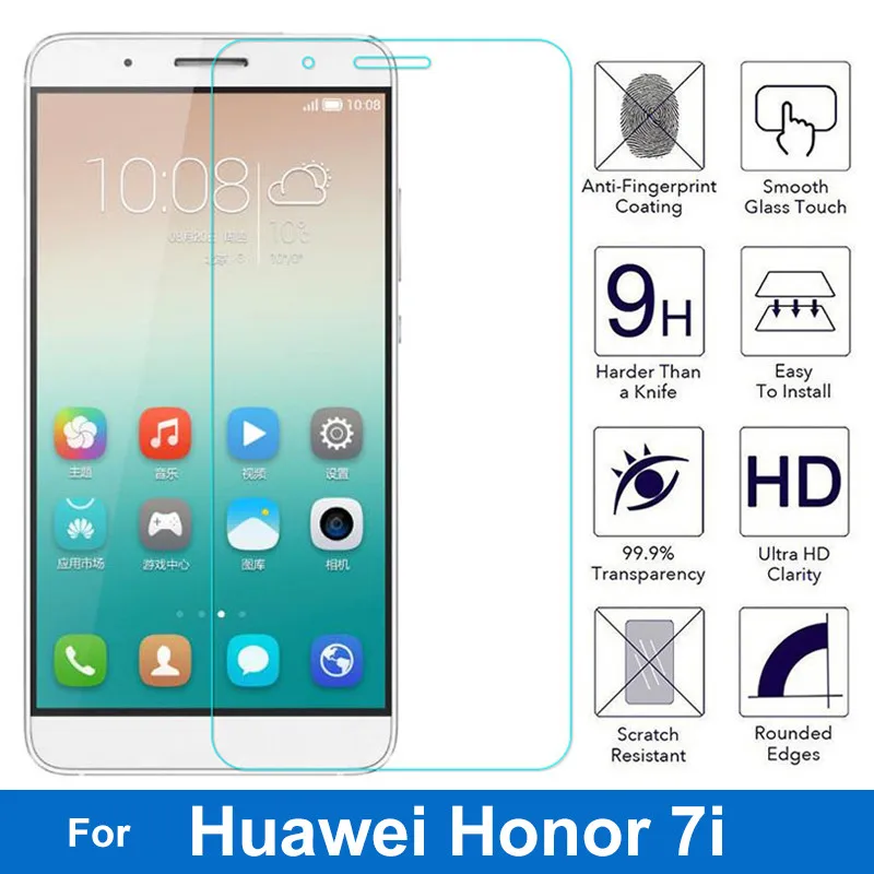 Закаленное стекло для Huawei Honor 7i Honor7i ShotX защитная пленка экрана стандартный выпуск