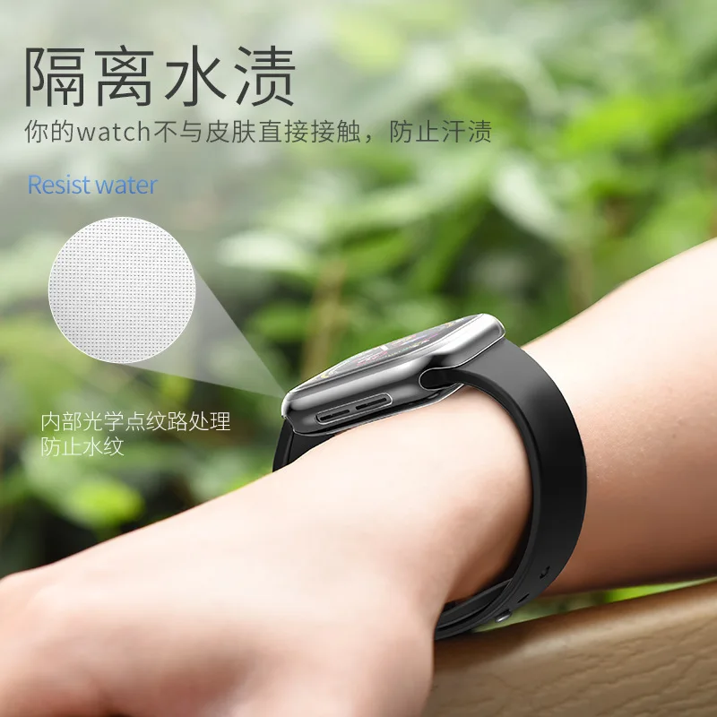 HOCO мягкий прозрачный ТПУ защитный чехол для Apple Watch 4 40 мм/44 мм ультра-тонкий