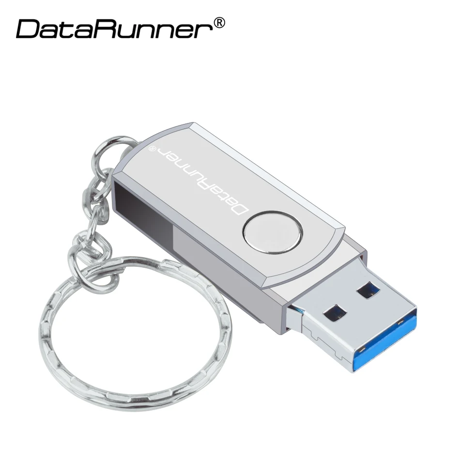 Новый Usb флеш накопитель DataRunner ручка с кольцом для ключей 32 ГБ 64 флешка 128 256