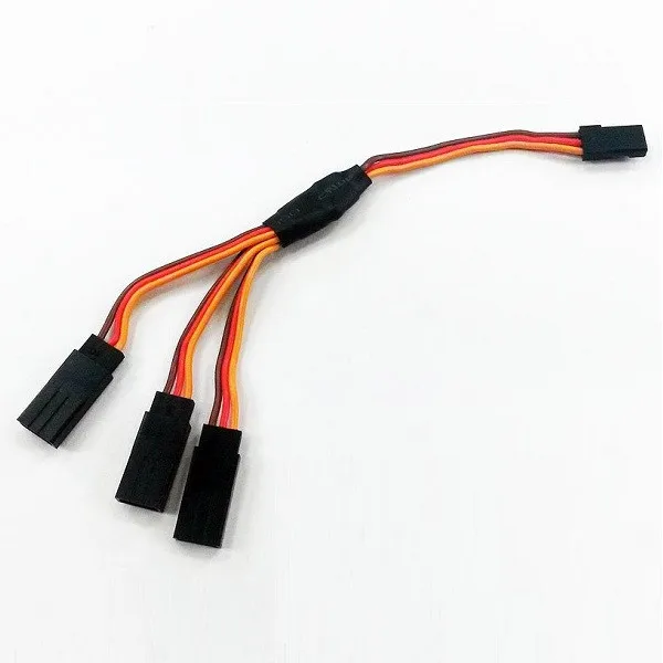 15CM 30CM Triple 3-Way Servo Extension Y Cable Wire for Futaba | Игрушки и хобби