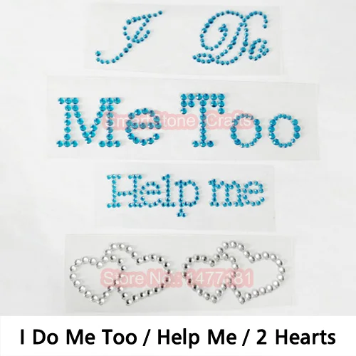 Свадебное украшение I Do Me Too Hes Mine Shes Mine со стразами, наклейки для свадебной обуви, что-то голубое, подарки для свадьбы - Цвет: B008-B003-B002