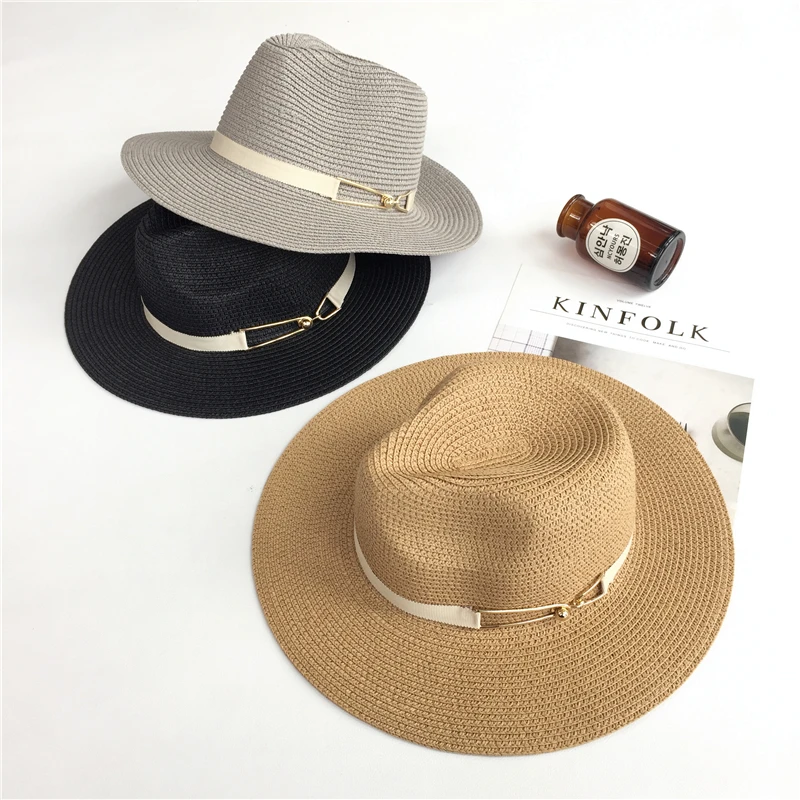 Шляпа женская Соломенная из сплава и ленты летняя|girls sun hat|fashion hatssun hat |