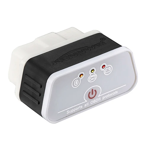 KONNWEI KW903 ELM327 Bluetooth Автомобильный OBD2 OBDII автоматический диагностический инструмент продукт - Цвет: black white