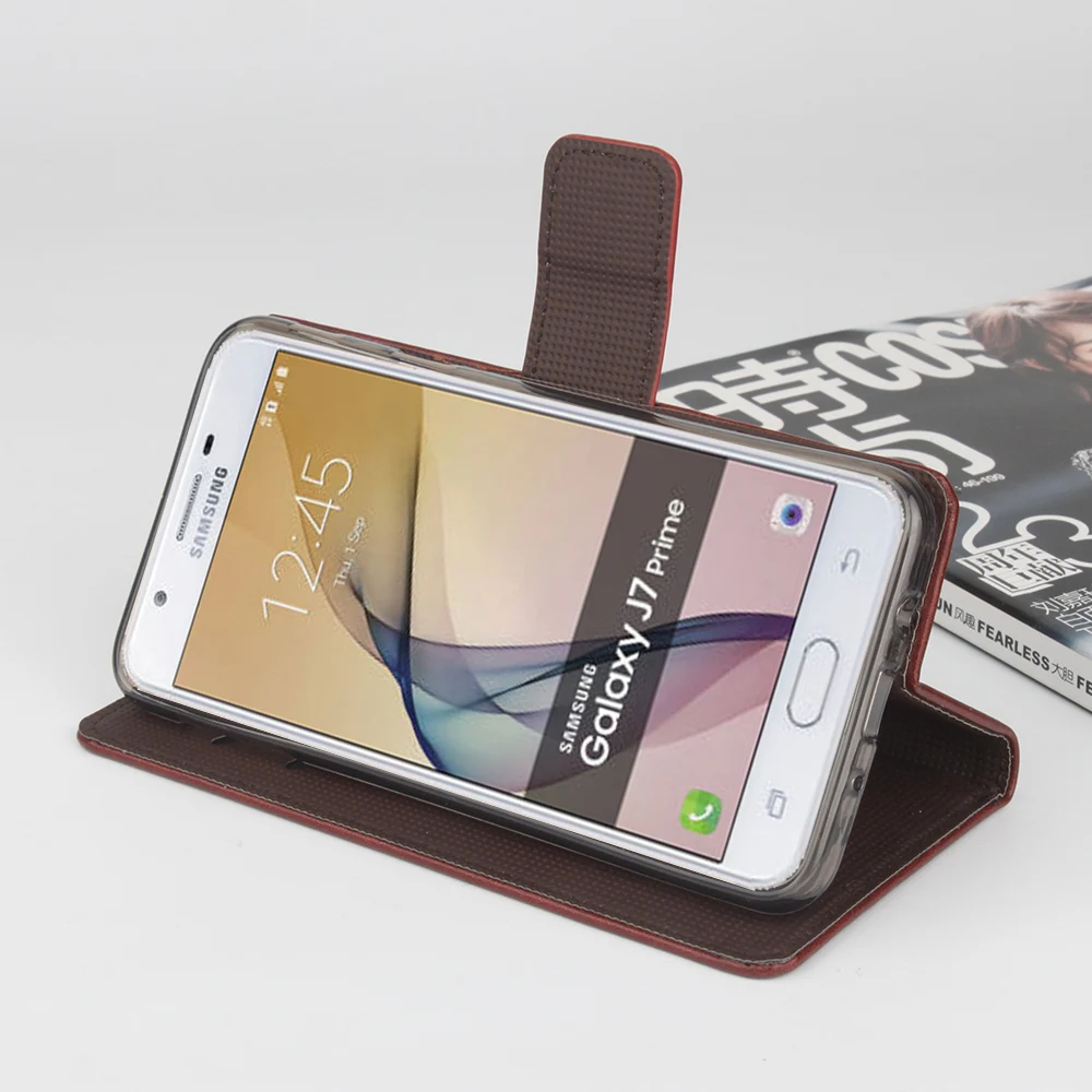 Чехол От hongbaiwei для samsung Galaxy J7 Prime роскошный кожаный чехол с цветочным узором флип