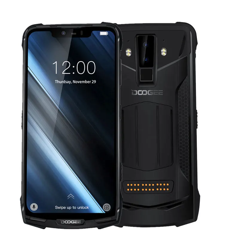 black DOOGEE S90 IP68/IP69K модульный прочный мобильный телефон 6,18 дюймов дисплей 5050 мАч Helio P60 Восьмиядерный 6 ГБ 128 ГБ Android 8,1 16,0 M Cam - Цвет: black