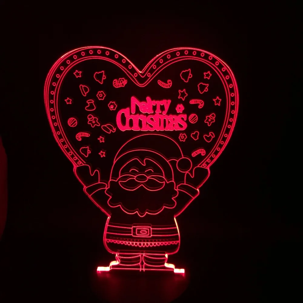 Рождественский подарок серии рождественские украшения для дома 3D лампа