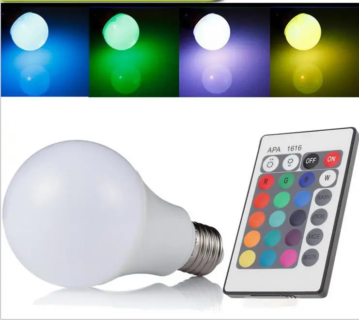 3/5/7/10/15 Вт RGB светодио дный лампы E27 Spotlight AC85 265V 220 В Сменные свет с ИК пульт