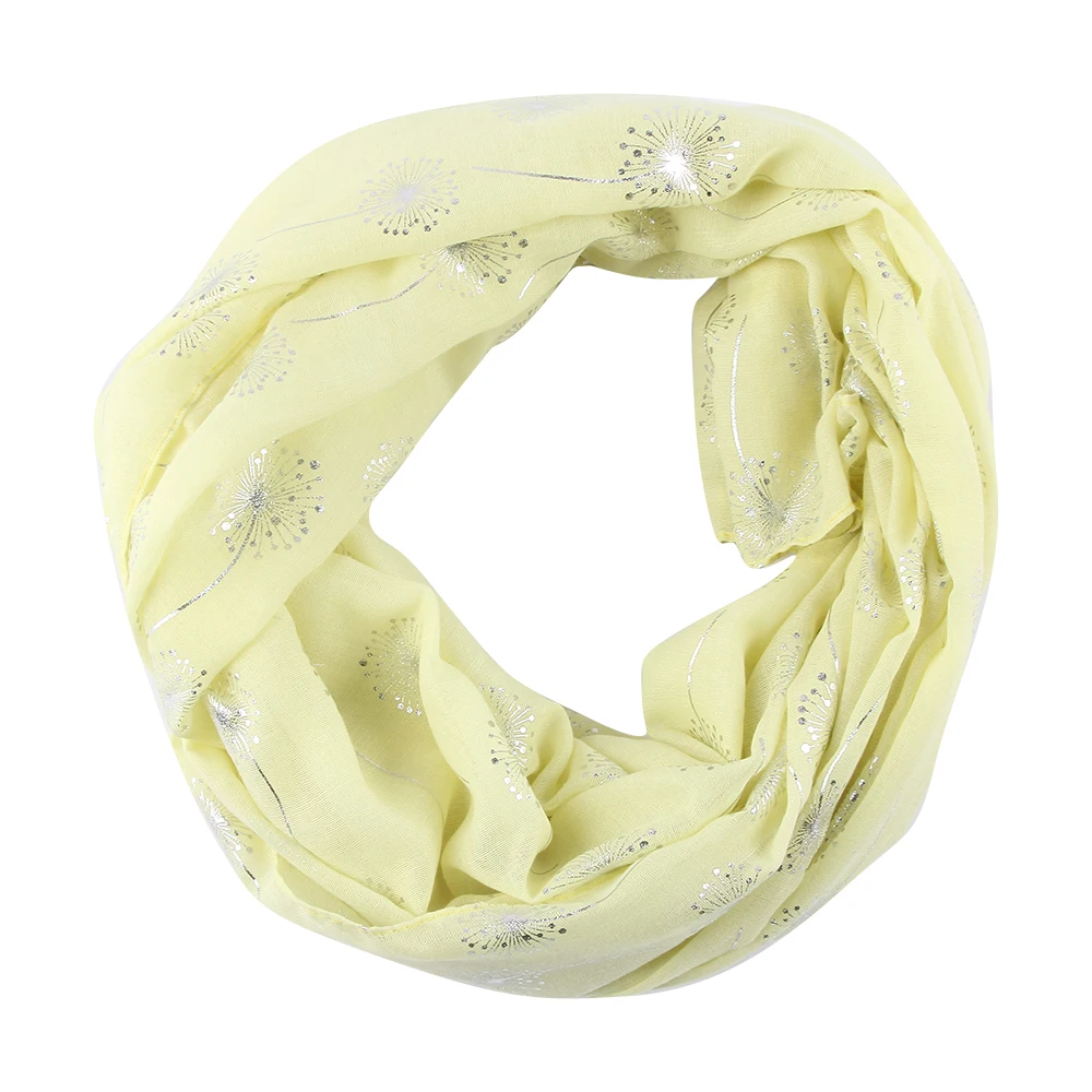 FOXMOTHER Новая мода лето мятный зеленый желтый кофейный цвет Одуванчик фольга шарфы