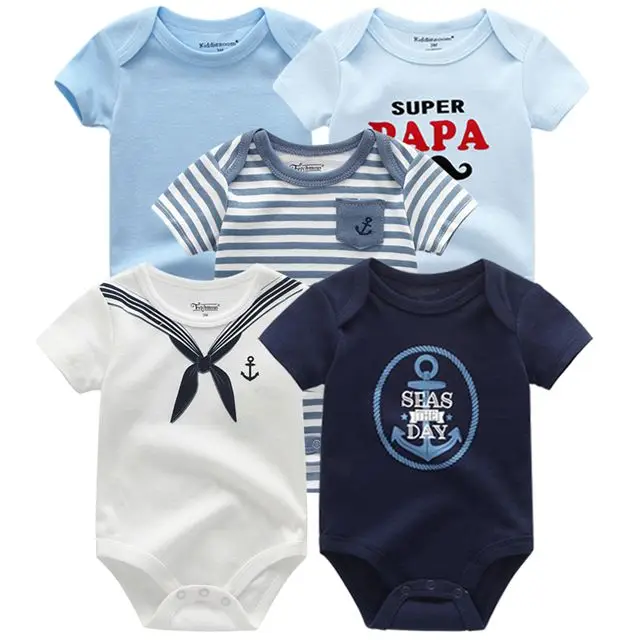 Kiddiezoom детские комбинезоны пижамы для маленьких девочек Дети Bebe Infantil одежда для новорожденных одежда из хлопка Одежда для маленьких мальчиков, Товары для детей - Цвет: baby boy romper5088