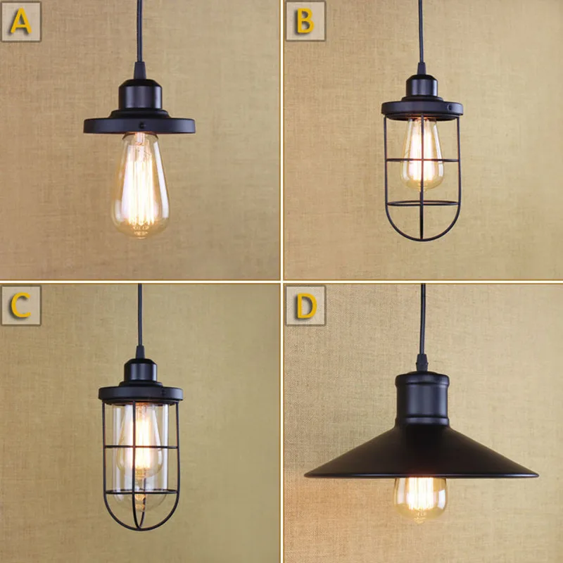 Современный промышленный Ретро Железный Лофт стиль подвесной светильник