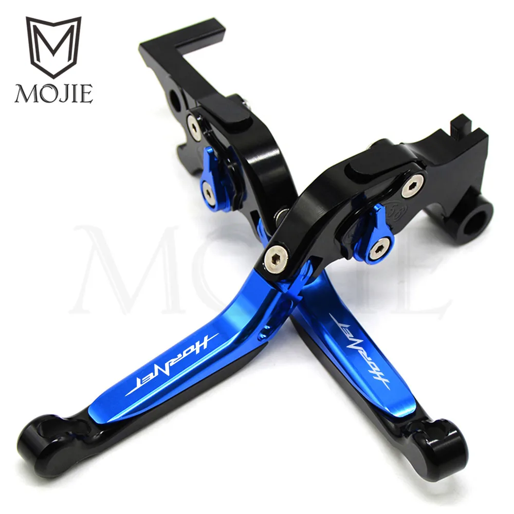 Blue Black Для Honda CB599 CB600F HORNET 600 1998-2006 складной выдвижной мотоцикл сцепные рычаги 1999 2000 2001 2002 2003 2004 2005 - Цвет: Blue Black