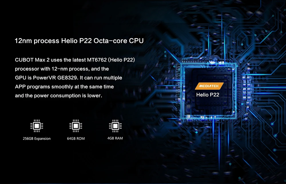 Смартфон Cubot Max 2 с восьмиядерным процессором 19:9, 5000 мА/ч, 4 ГБ, 64 ГБ, MT6762, смартфон 6,8 '', капля воды, 4G LTE, Face ID, две камеры type-C