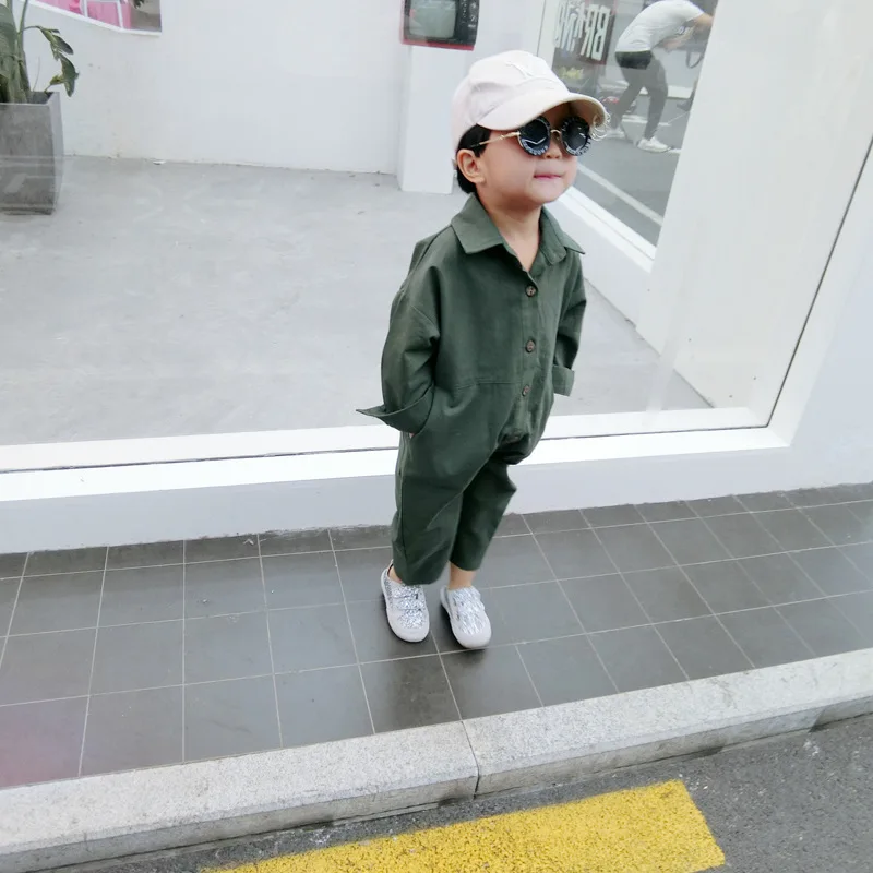 Новый Детский комбинезон с длинными рукавами для маленьких мальчиков и девочек