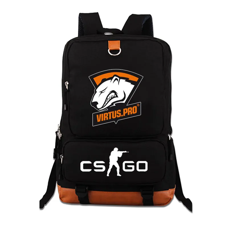 3 Высокое качество Virtus. pro Team Fnatic DOTA 2 CS CSGO светящийся подростковый рюкзак с принтом Студенческая сумка для ноутбука Mochila Feminina - Цвет: 3