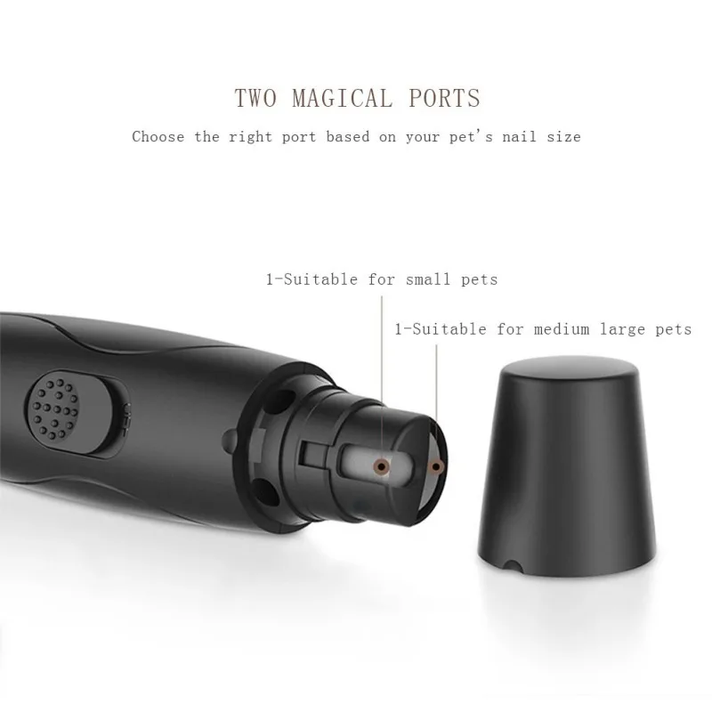 Кусачки для когтей домашних животных портативный USB Перезаряжаемый триммер для ногтей Электрический точилка для ногтей зарядка домашних собак Ножницы и щипчики для ногтей Инструменты