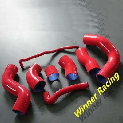 Красный 8 шт boost turbo интеркулер шланг для Audi TT/S3 225HP BAM/APX1999-2006; Seat Leon Cupra R BAM 2003-2006 EMS - Цвет: Красный