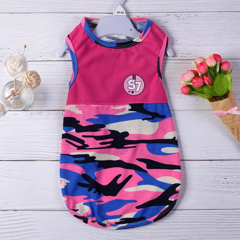 Одежда для домашних животных собак жилет модная спортивная рубашка кошек одежда