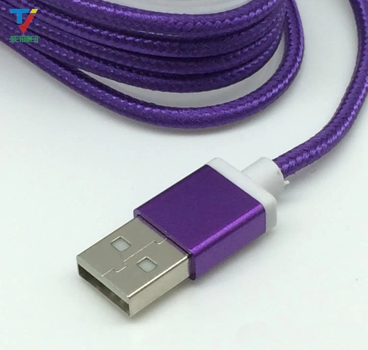 100 шт./лот Красочный Тип 1 5 м в нейлоновой оплетке Micro USB 5pin 8pin зарядный кабель для