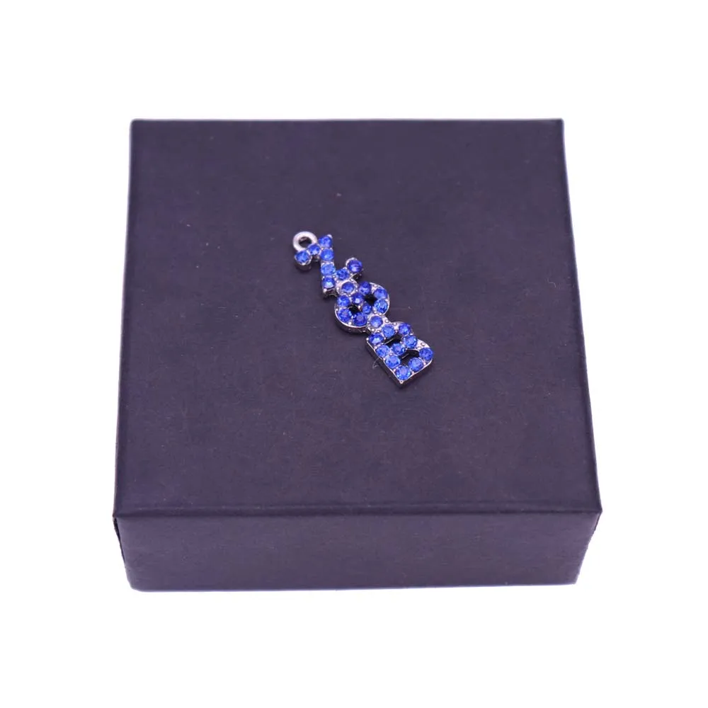 Металлическая инкрустированная греческая буква Sorority Zeta Phi Beta Charm ZPB этикетка