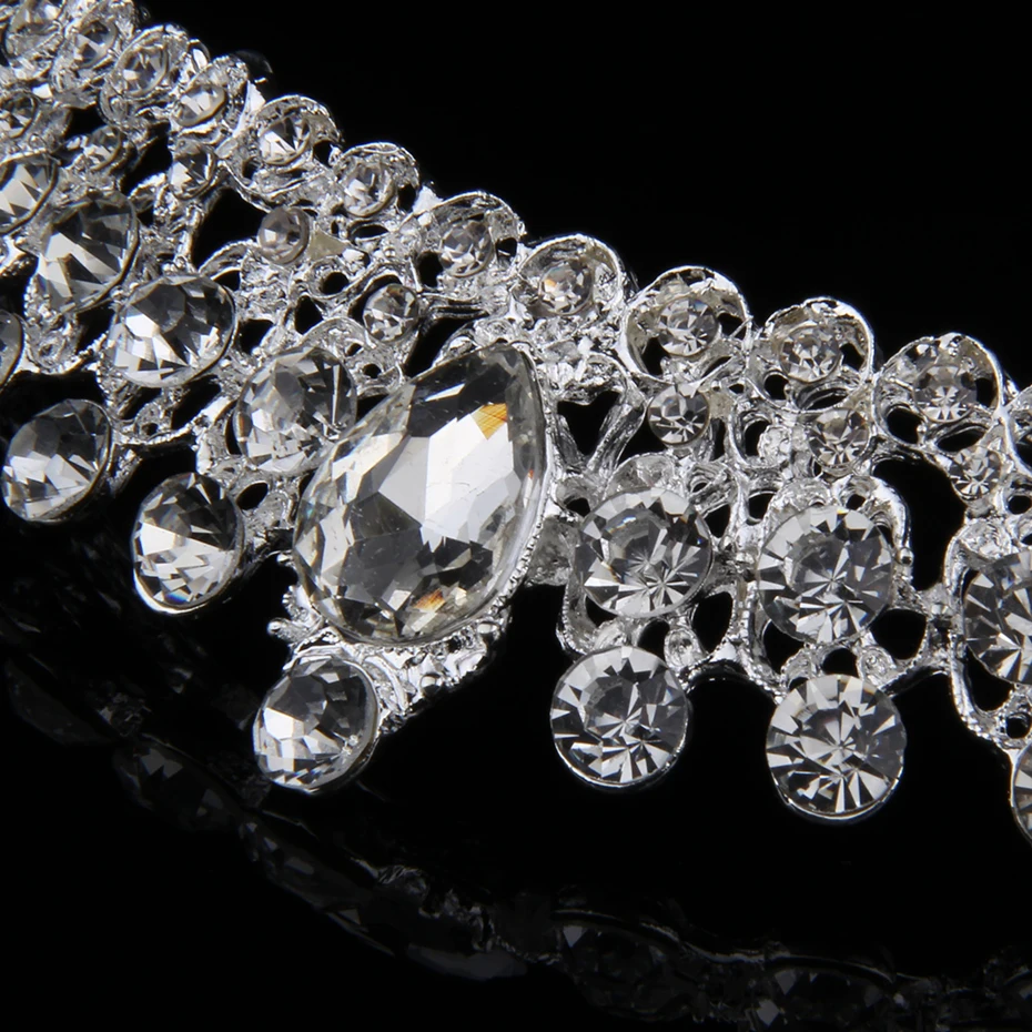 Silver Women tiaras and crowns Headbands Girls Crystal Bridal Headpiece Wedding hair accessories Tiara Crown For Princess Crowns | Украшения