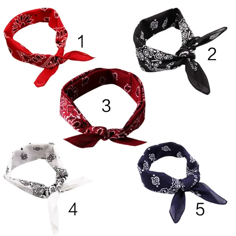 

Ethnic Symmetrical Sunflower Print Unisex Cotton Pocket Square Scarf Headband Bandana Hip-Hop Sport Cycling Wristband Neck