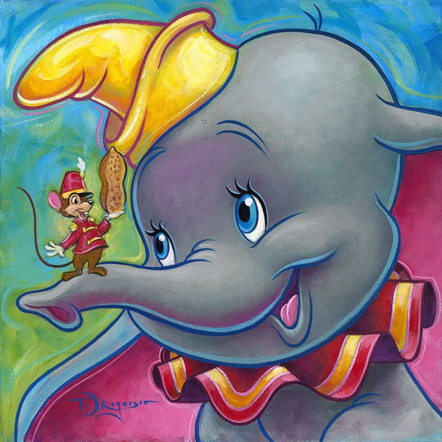 5D DIY Алмазная Картина Вышивка крестом &quotDumbo&quot 3D полный квадрат/круглая дрель