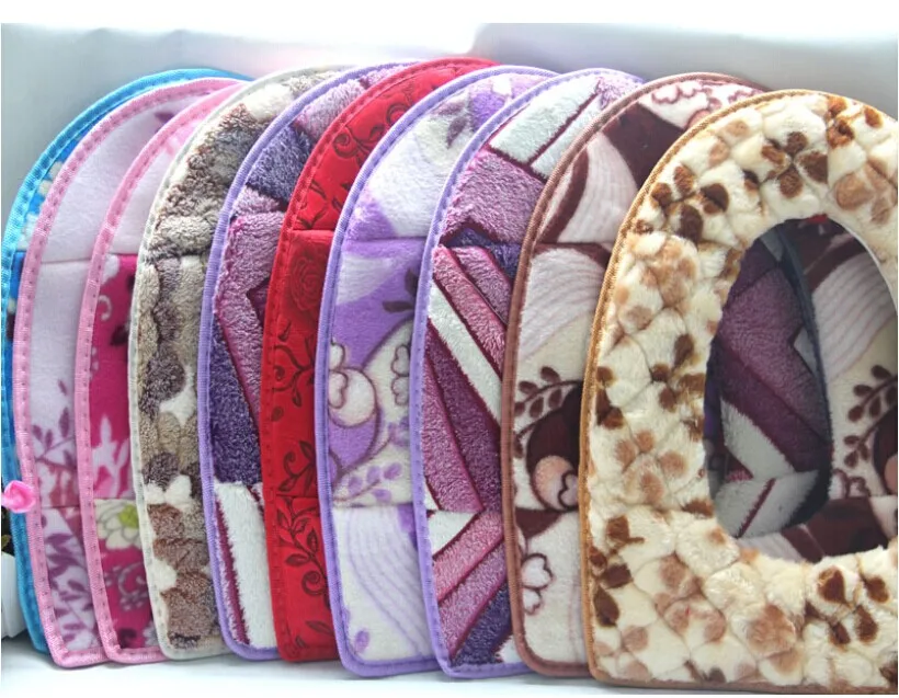 Super Warm Velvet Cotton Toilet Seat Cover Easy Fit and Washable Randomly Colors|Чехлы на сиденья унитаза| |