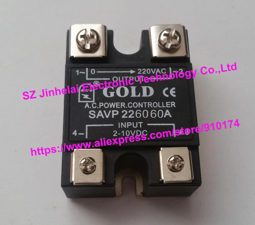 

SAVP2260 GOLD Authentic original SOLID STATE RELAY Solid state voltage regulator module 60A 220VAC 2-10VDC OR 4-20mA