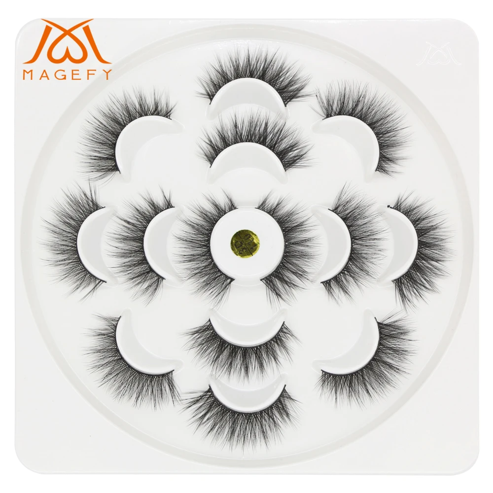 MAGEFY 3/7/9/10 пар 3D искусственной норковые ресницы натуральных длинных накладных ресниц драматический высокое качество накладные ресницы для наращивания ресниц