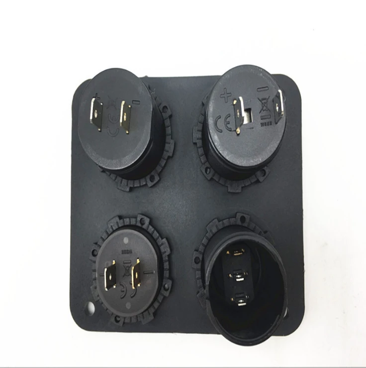 Зарядное устройство с двумя USB разъемами 2 1 A + 12 В выключатель без выключения