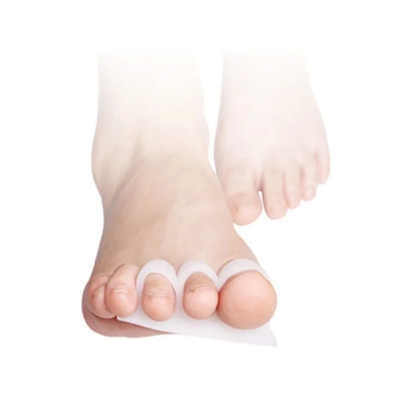 Силиконовый разделитель пальцев с 3 отверстиями 1 пара защита от вальгусной