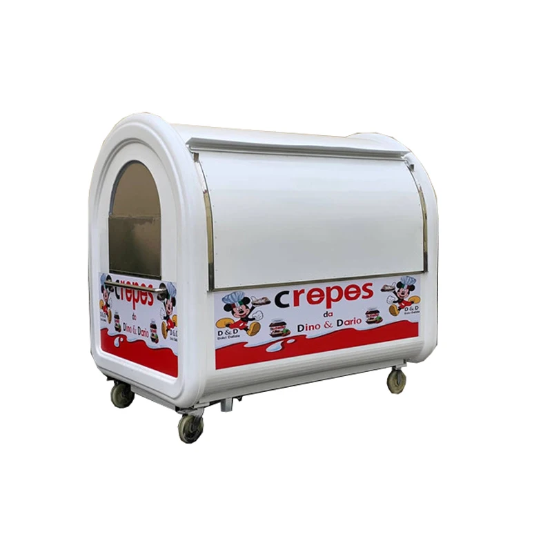 

KN-220A snack/hot dog/ ice bin/ cream mobile food trailer/cart with free shipping by sea to Italy with customize logo