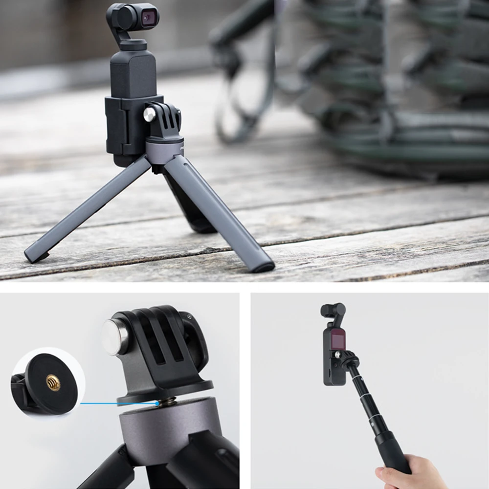 Для DJI Osmo Pocket L кронштейн + 1/4 винтовой адаптер Универсальный Комплект из трех
