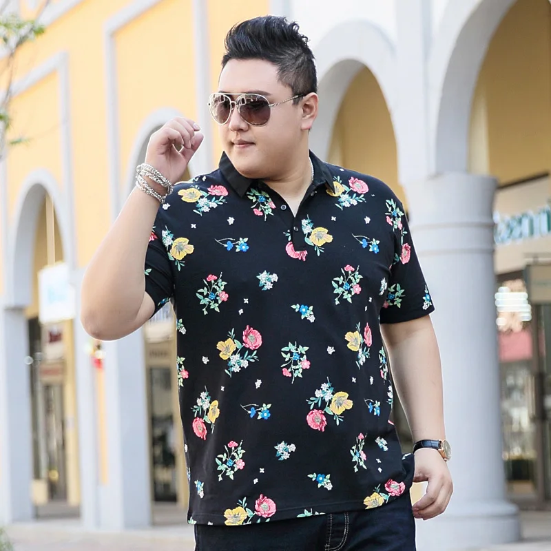 

2018 new Plus size 9XL 8XL 7XL 6XL 5XL Fashion Mens polo ralphmen pol shirt polo summer brand Cotton palace lapel Short sleeves