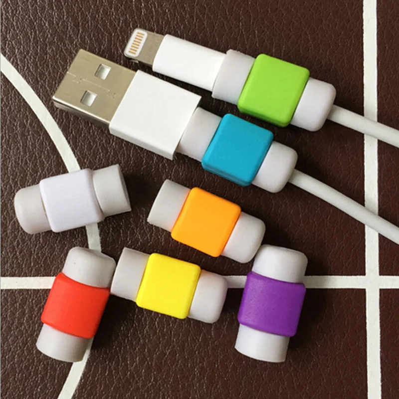 Защитный чехол для кабеля D2 50 шт. Цветной силиконовый защитный Iphone iPad |