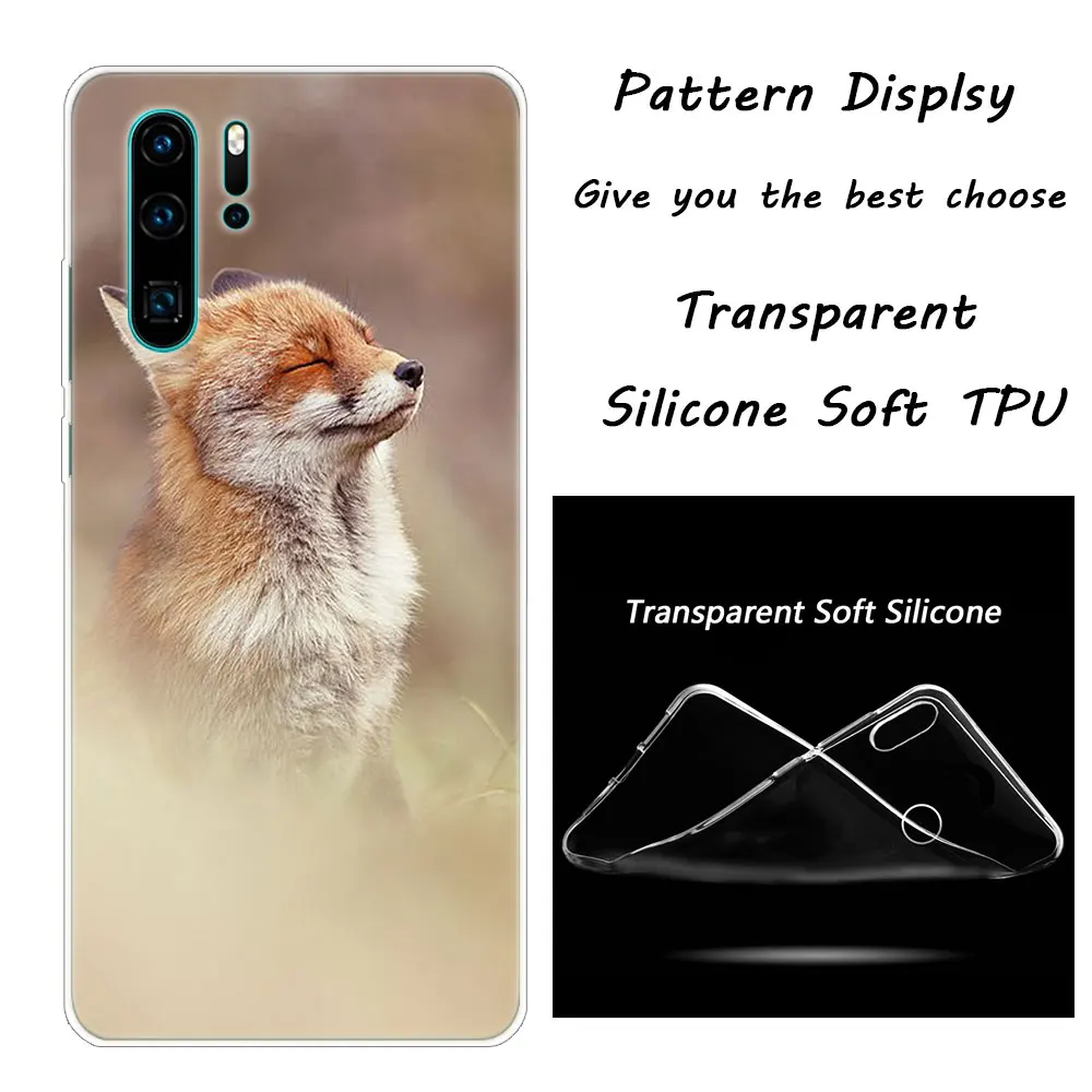 010 Горячее животное лиса мягкий силиконовый чехол для телефона huawei P30 P20 Pro P10 P9 P8 Lite P Smart Z Plus NOVA 3 3i Модный чехол - Цвет: 010